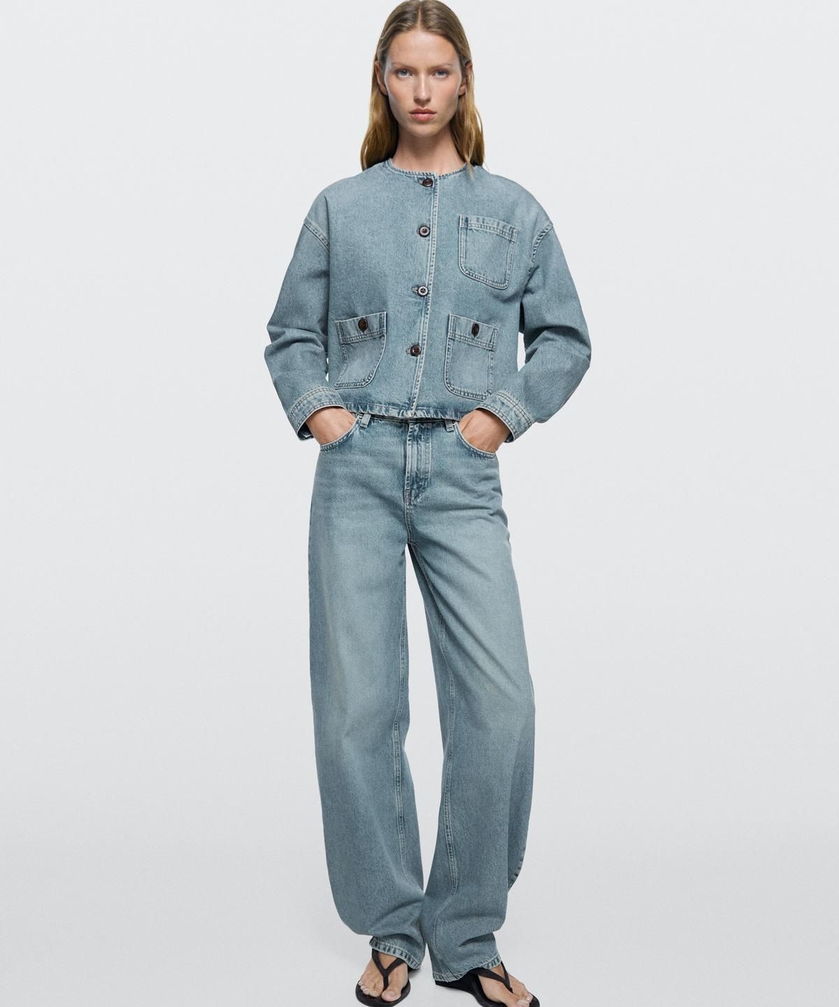 마시모두띠(MASSIMO DUTTI) 쇼트 데님 재킷