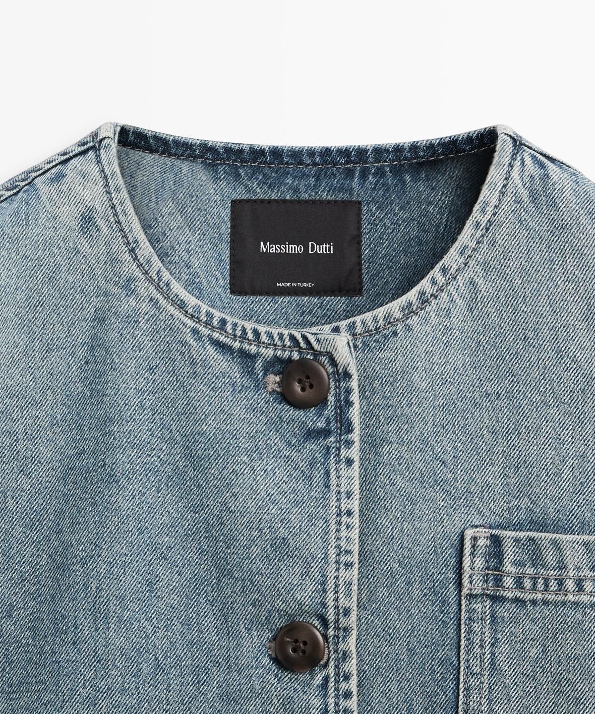 마시모두띠(MASSIMO DUTTI) 쇼트 데님 재킷