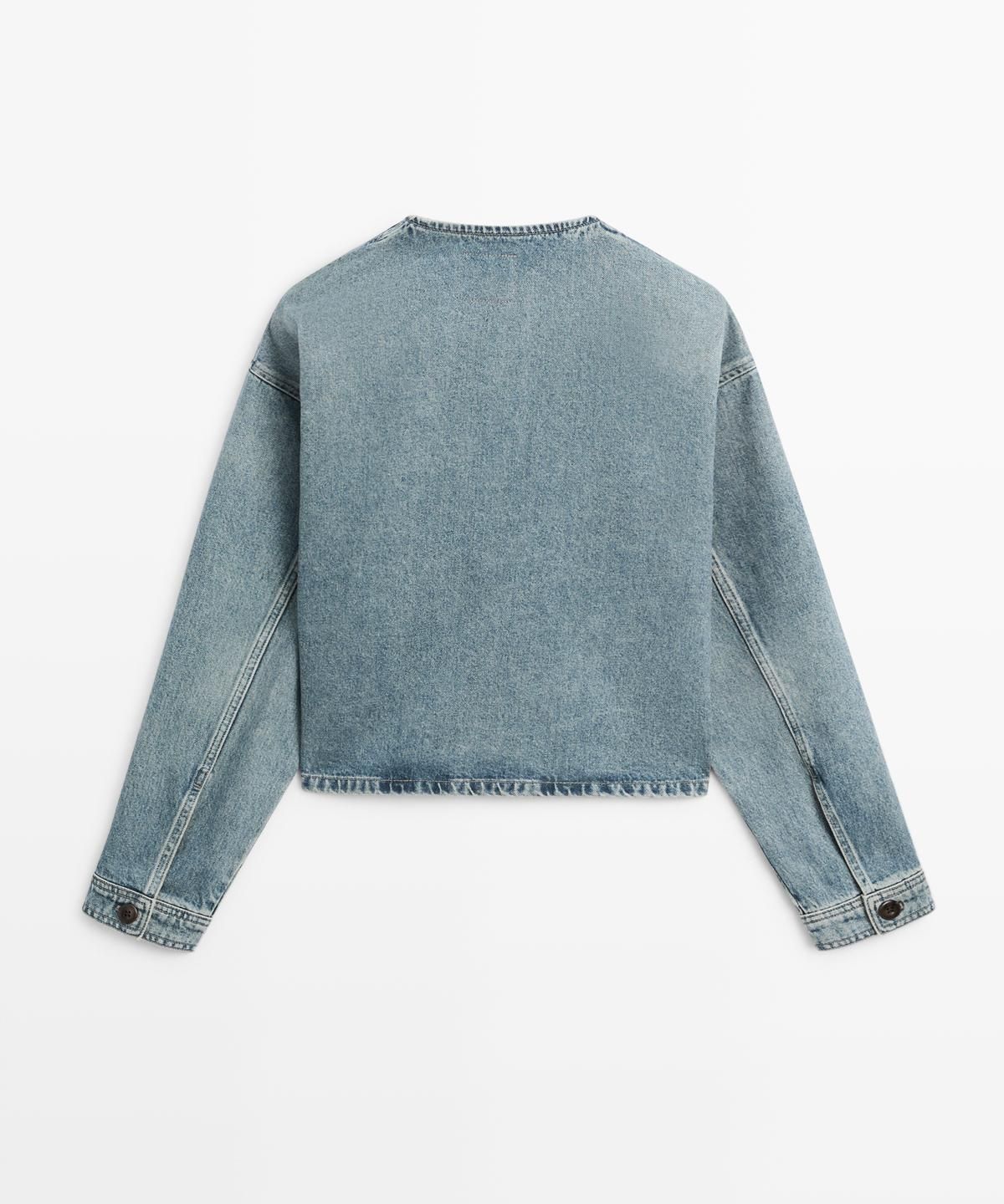 마시모두띠(MASSIMO DUTTI) 쇼트 데님 재킷