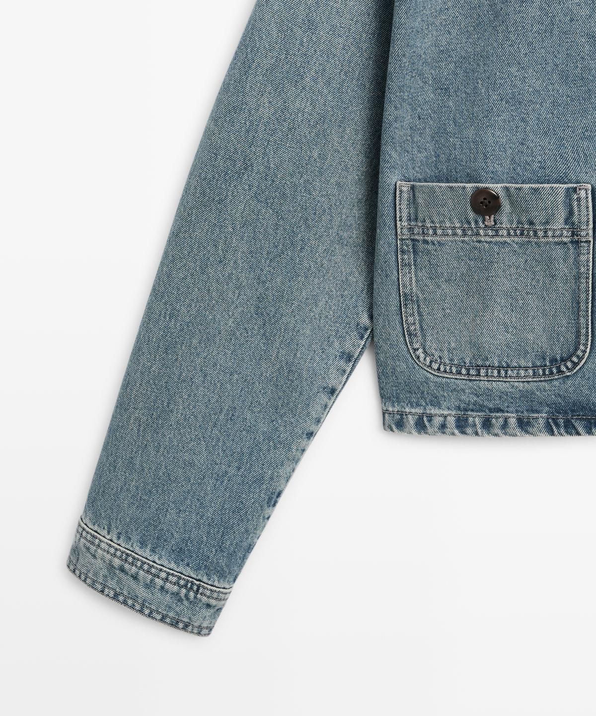 마시모두띠(MASSIMO DUTTI) 쇼트 데님 재킷