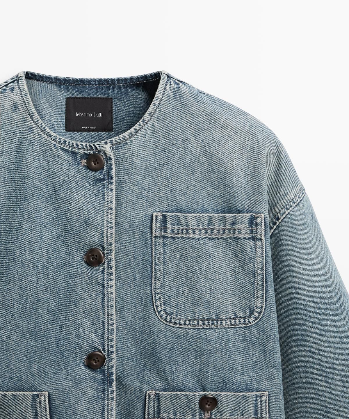 마시모두띠(MASSIMO DUTTI) 쇼트 데님 재킷