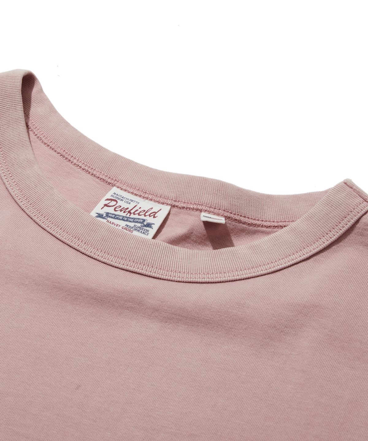 펜필드(PENFIELD) 빈티지 시리즈 오버사이즈 BACK 아트워크 반팔 티셔츠 살몬_FS2KT54U