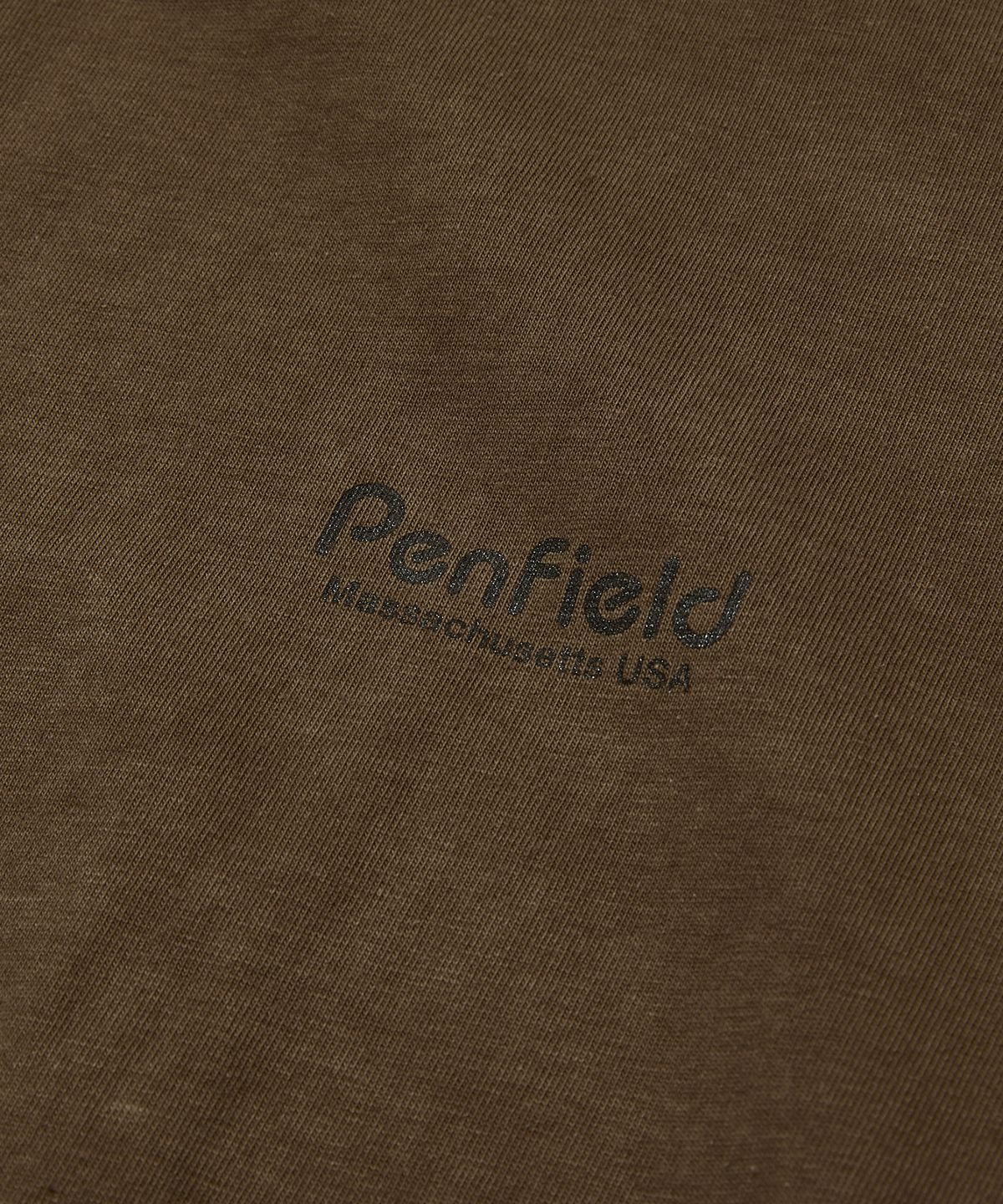 펜필드(PENFIELD) 빈티지 시리즈 BACK 아트워크 반팔 티셔츠 라이트카키_FS2KT49U