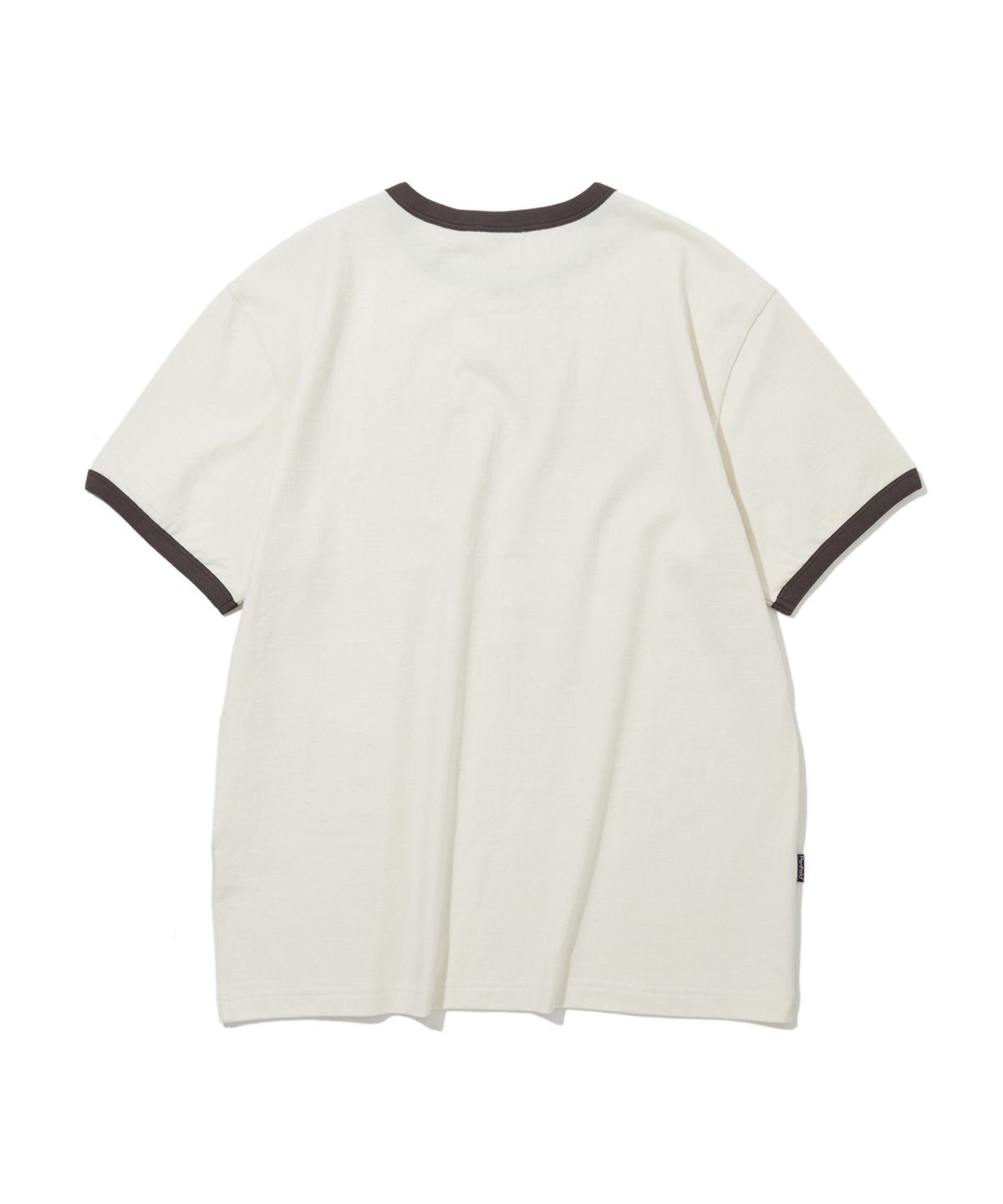 펜필드(PENFIELD) 빈티지 시리즈 SCRAPPY 인그레이 링거 반팔 티셔츠 아이보리_FS2KT48U