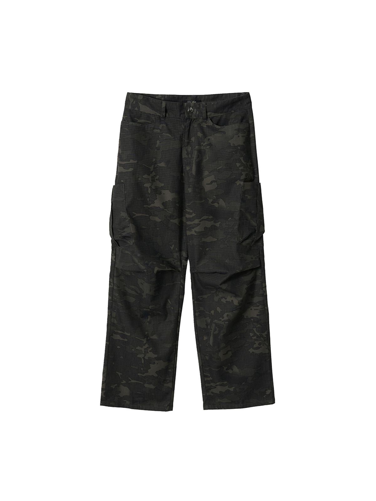 기준 맨(KIJUN MEN) Reverse Camouflage Pants Black