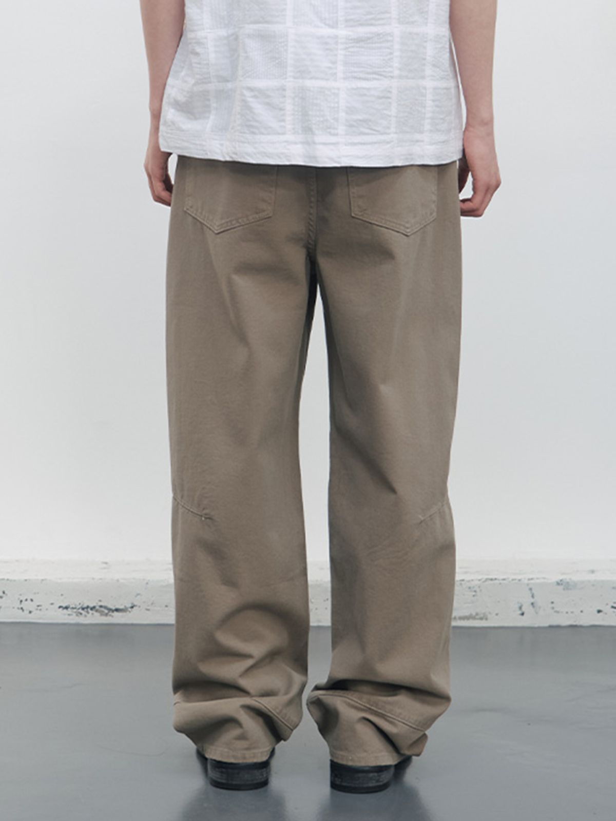 기준 맨(KIJUN MEN) Double Waist 5-Pocket Pants Sand
