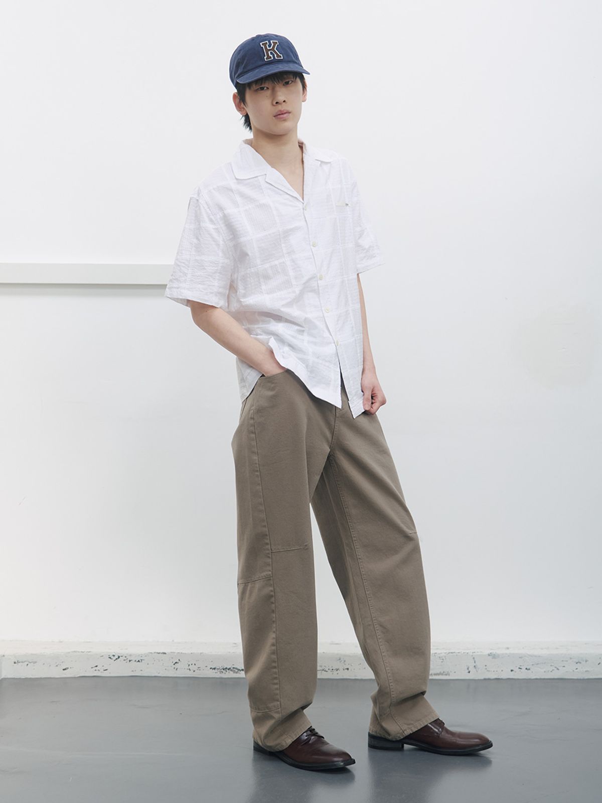 기준 맨(KIJUN MEN) Double Waist 5-Pocket Pants Sand