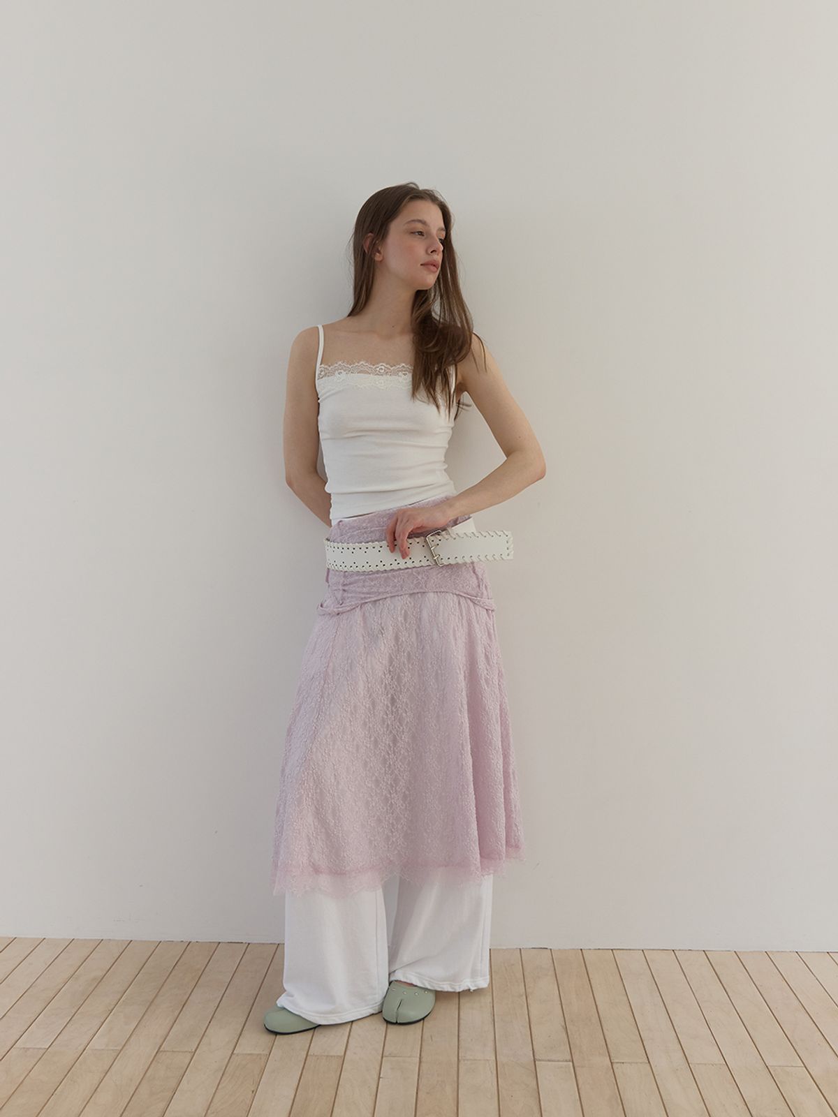 아수라(ASURA) PALE LACE SLEEVELESS (IVORY)