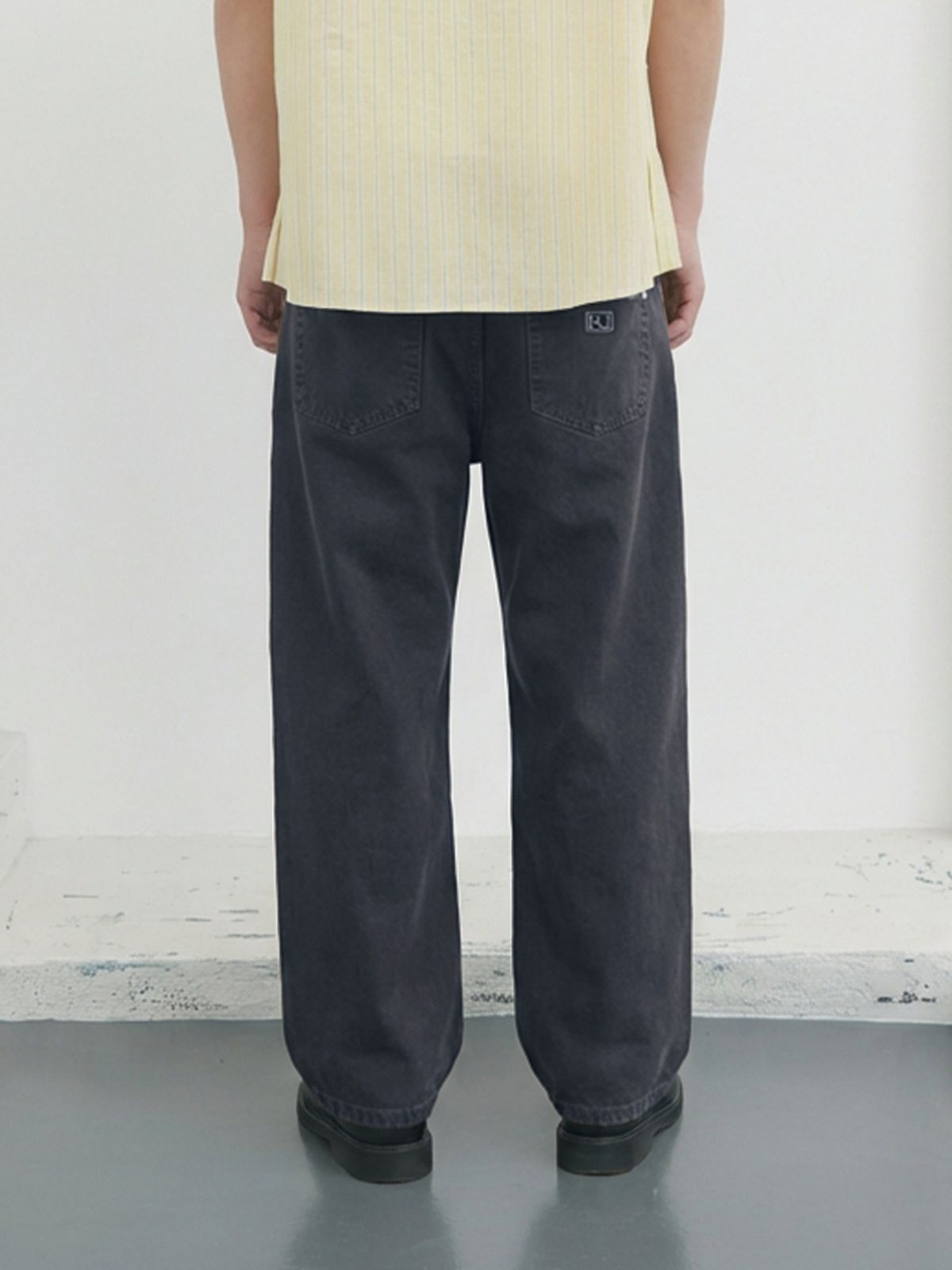 기준 맨(KIJUN MEN) Garment Dyed Classic Pants Navy