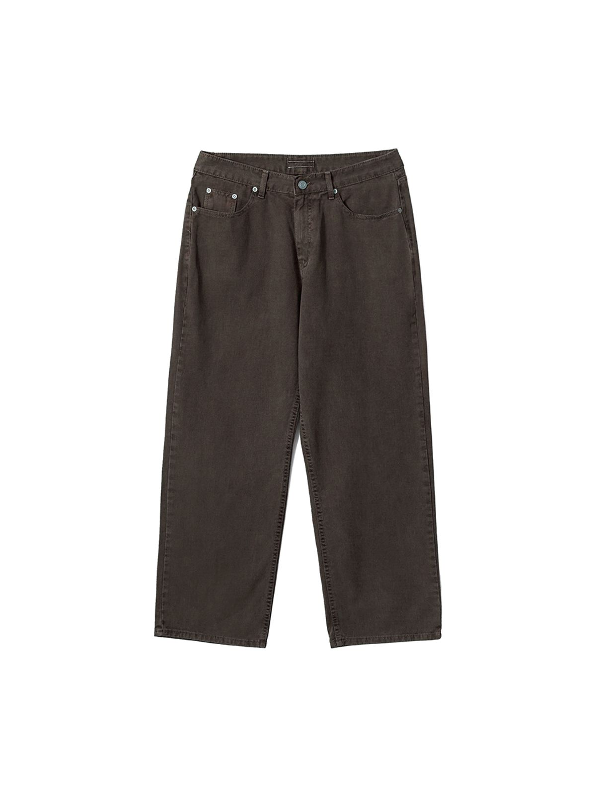 기준 맨(KIJUN MEN) Garment Dyed Classic Pants Charcoal Brown