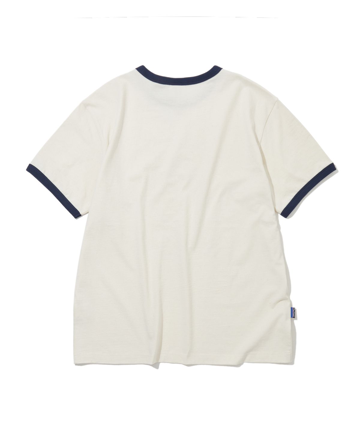 펜필드(PENFIELD) 빈티지 시리즈 세일러 인그레이 링거 반팔 티셔츠 아이보리_FS2KT42U