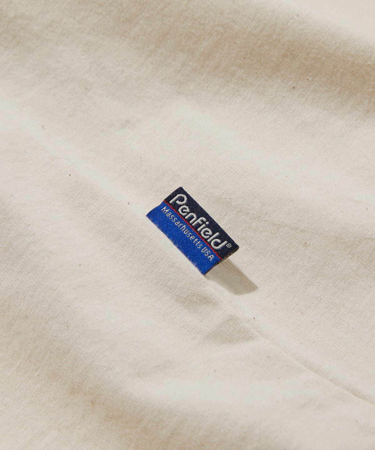 펜필드(PENFIELD) 빈티지 시리즈 세일러 인그레이 링거 반팔 티셔츠 아이보리_FS2KT42U