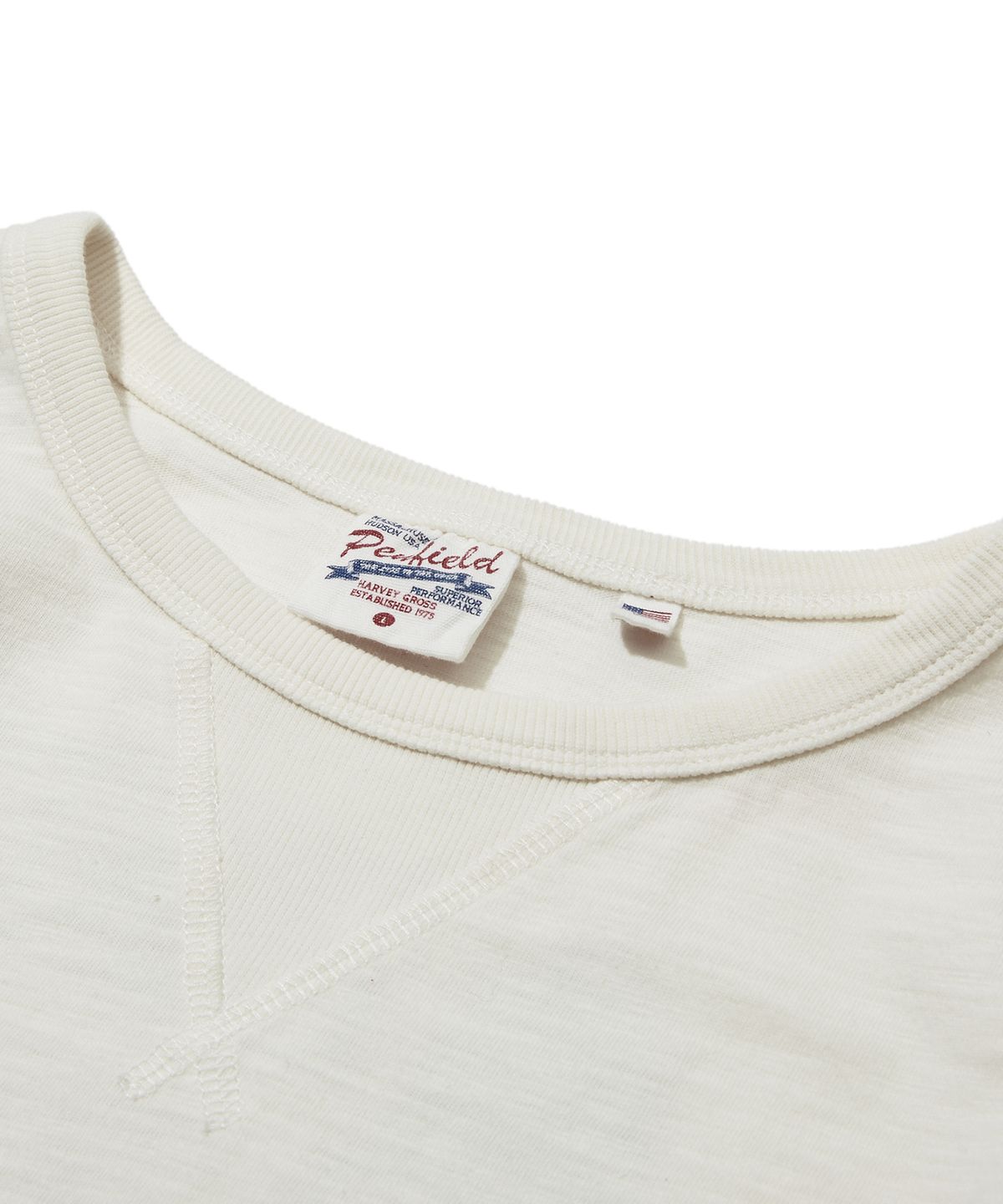 펜필드(PENFIELD) 슬럽 유니브 빈티지 아트워크 반팔 티셔츠 화이트_FS2KT19U