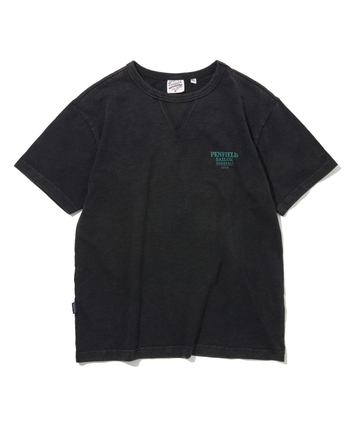 펜필드(PENFIELD) 슬럽 유니브 빈티지 아트워크 반팔 티셔츠 블랙_FS2KT18U