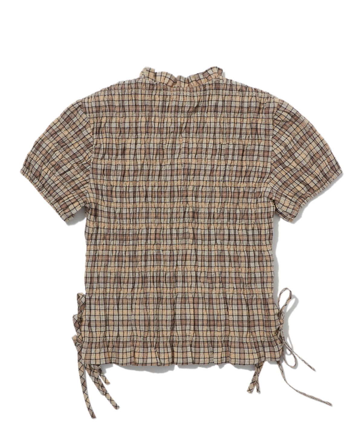 펜필드(PENFIELD) 빈티지 스모킹 블라우스 베이지_FS2WR12F