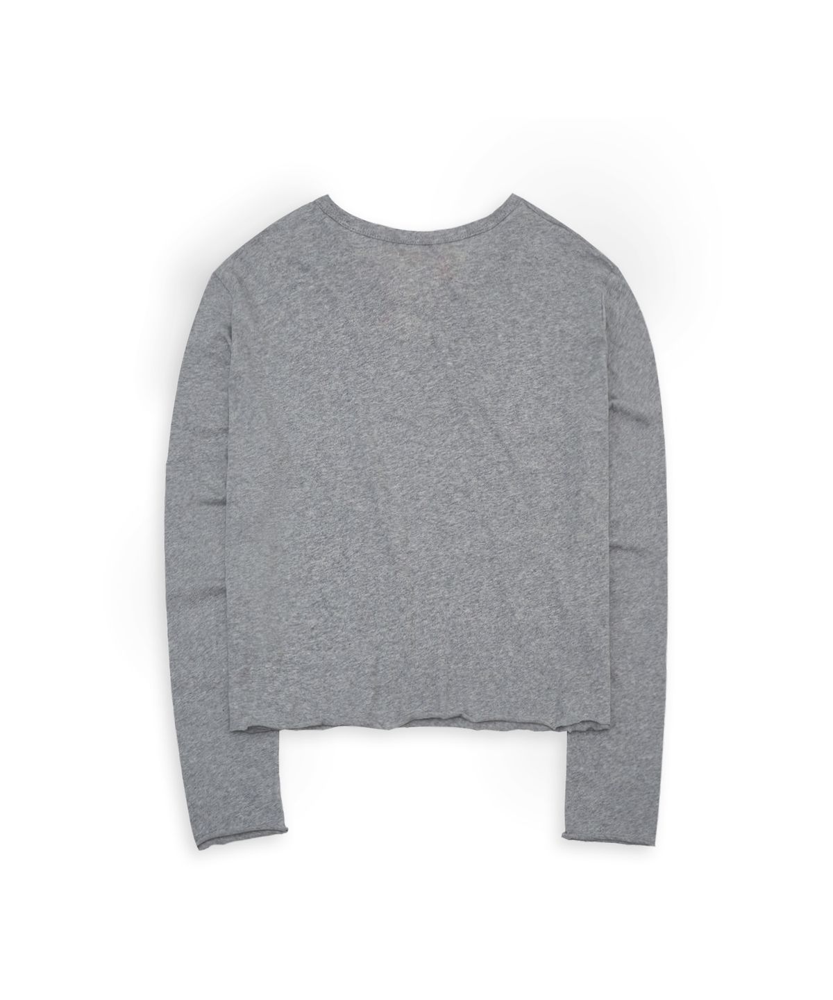 투위드(TUEWID) Tuewid gauze crop longsleeve t-shirts Heather gray
