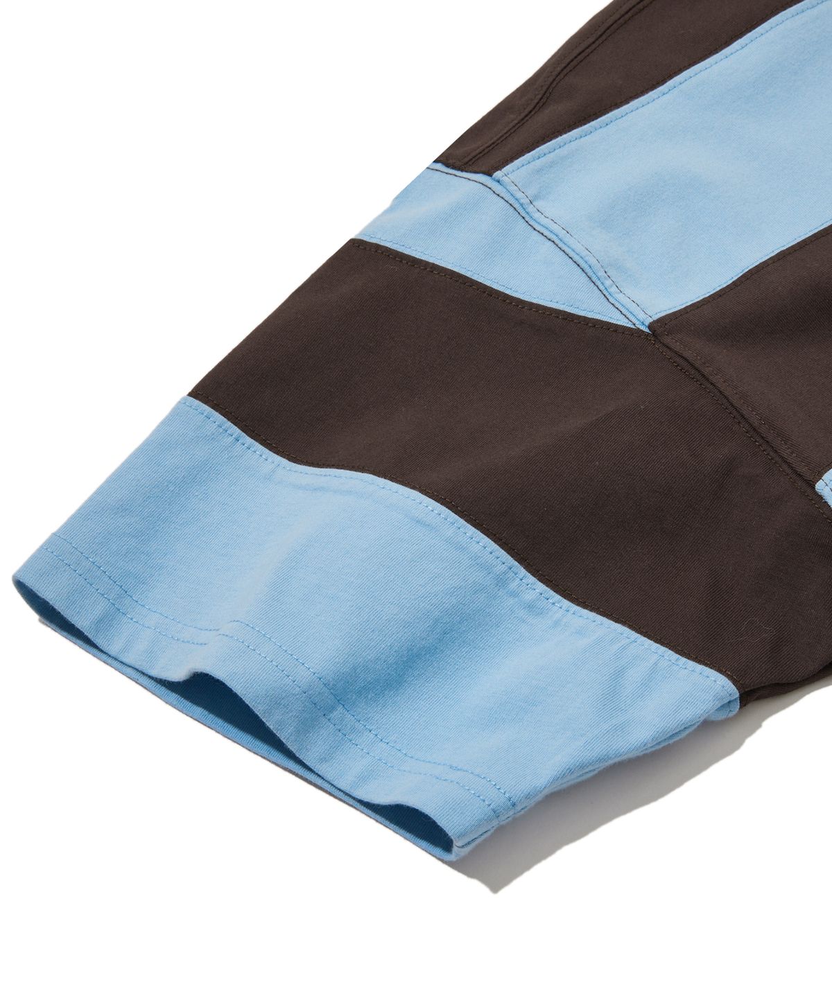 펜필드(PENFIELD) 클래식 스트라이프 럭비 반팔 티셔츠 브라운_FS2KT21U