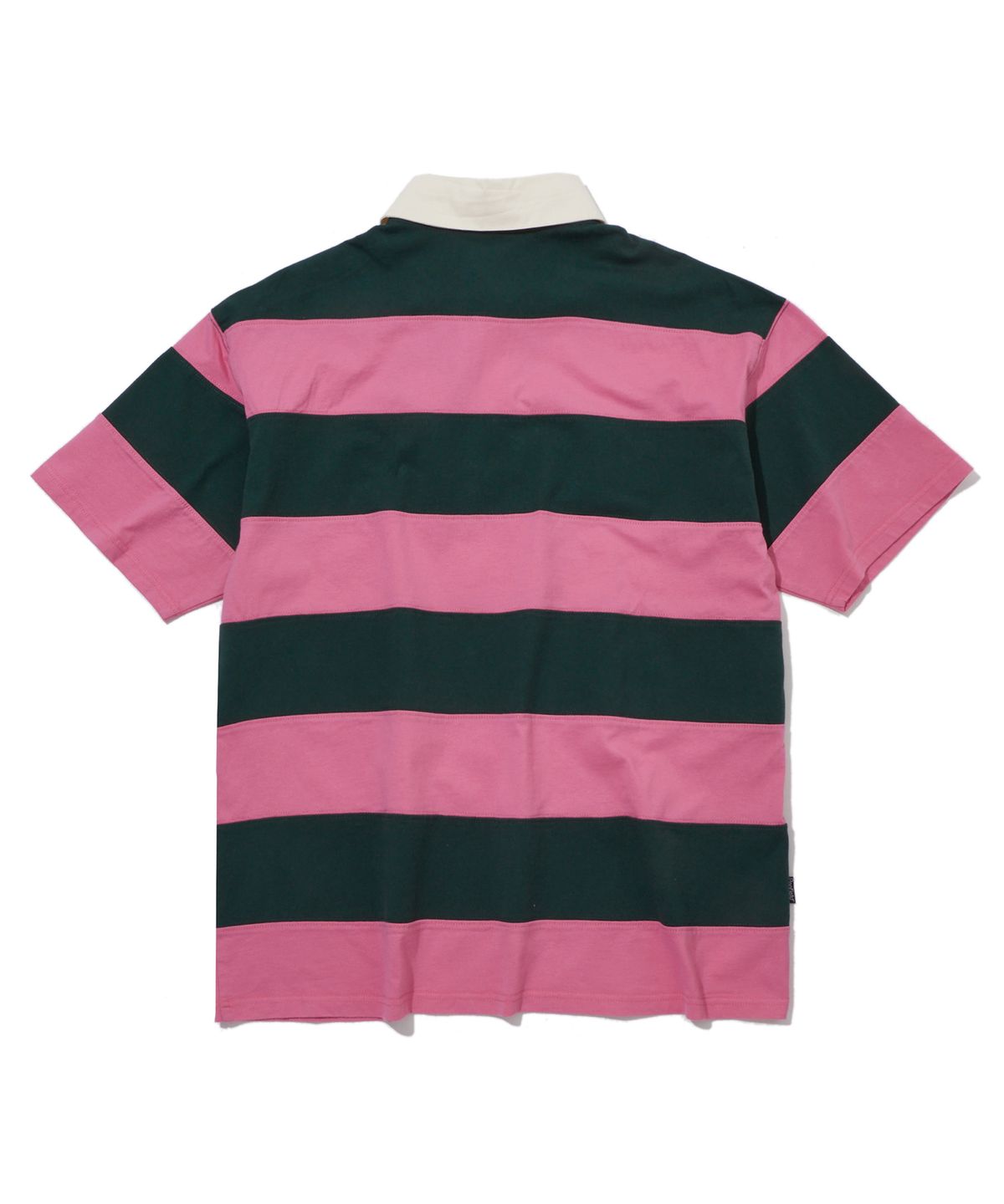 펜필드(PENFIELD) 클래식 스트라이프 럭비 반팔 티셔츠 그린_FS2KT20U