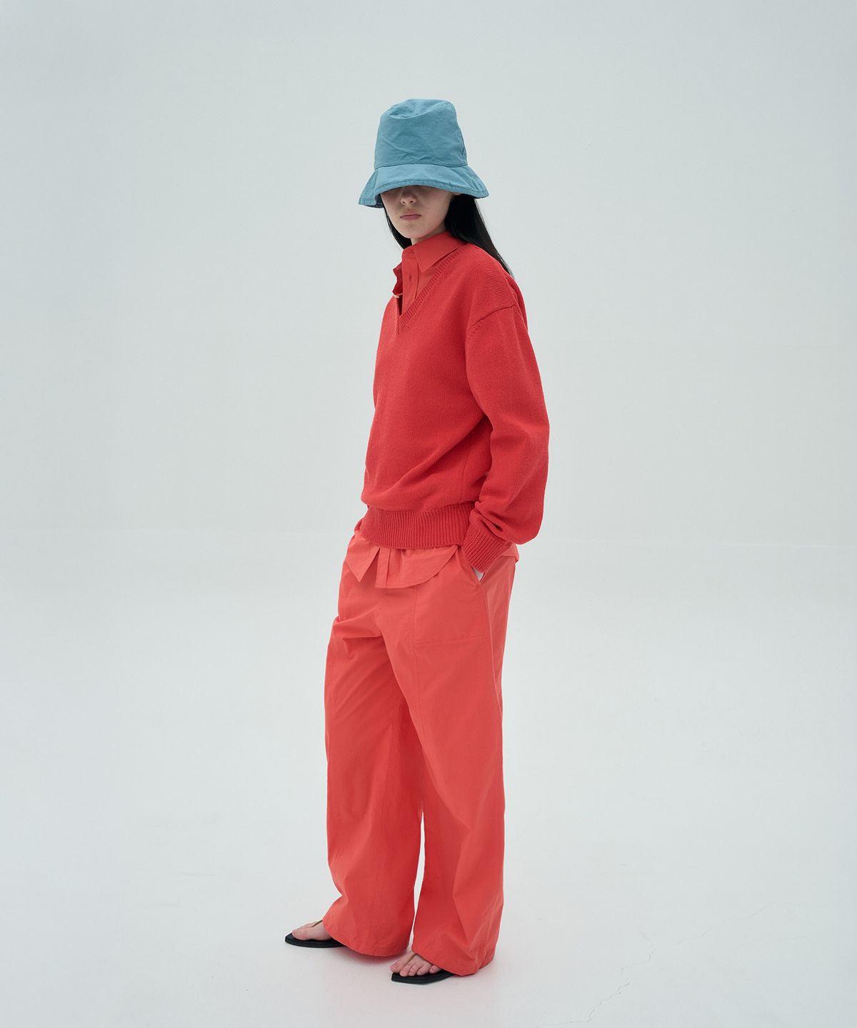 정감 스튜디오(JEONGGAM STUDIOS) Cotton V Neck Knit_5 color