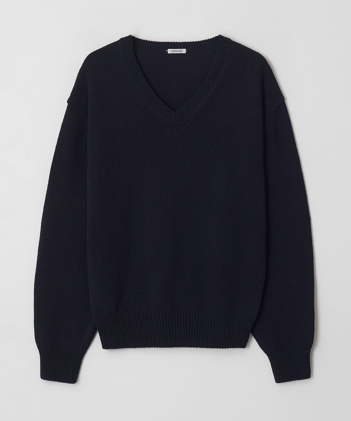 정감 스튜디오(JEONGGAM STUDIOS) Cotton V Neck Knit_5 color