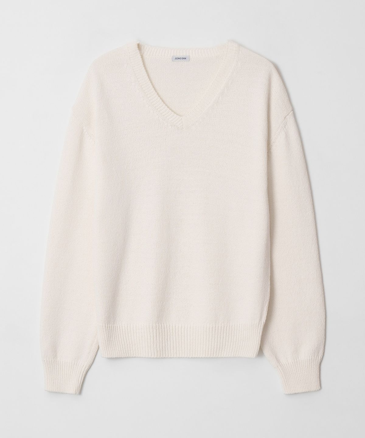 정감 스튜디오(JEONGGAM STUDIOS) Cotton V Neck Knit_5 color