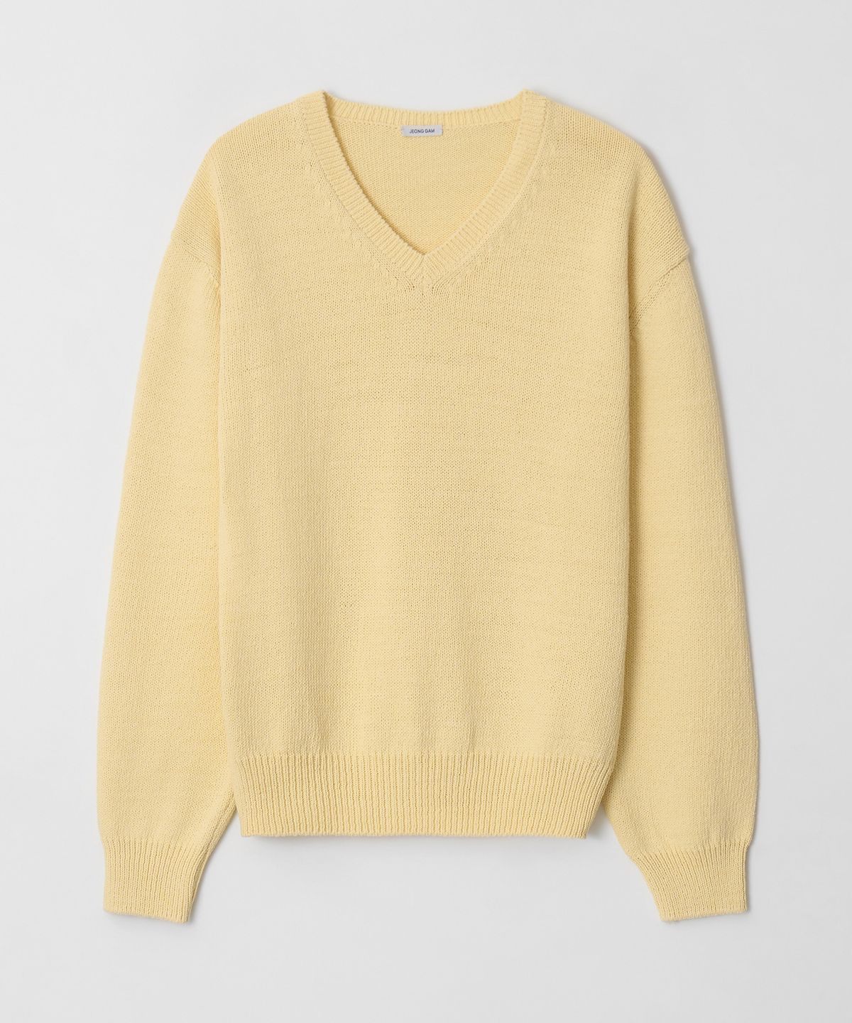 정감 스튜디오(JEONGGAM STUDIOS) Cotton V Neck Knit_5 color