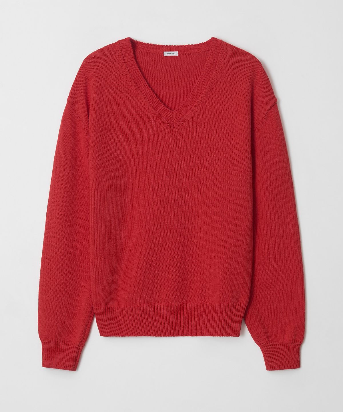 정감 스튜디오(JEONGGAM STUDIOS) Cotton V Neck Knit_5 color