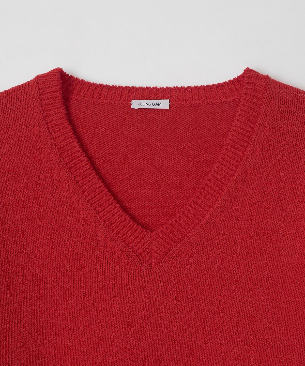 정감 스튜디오(JEONGGAM STUDIOS) Cotton V Neck Knit_5 color