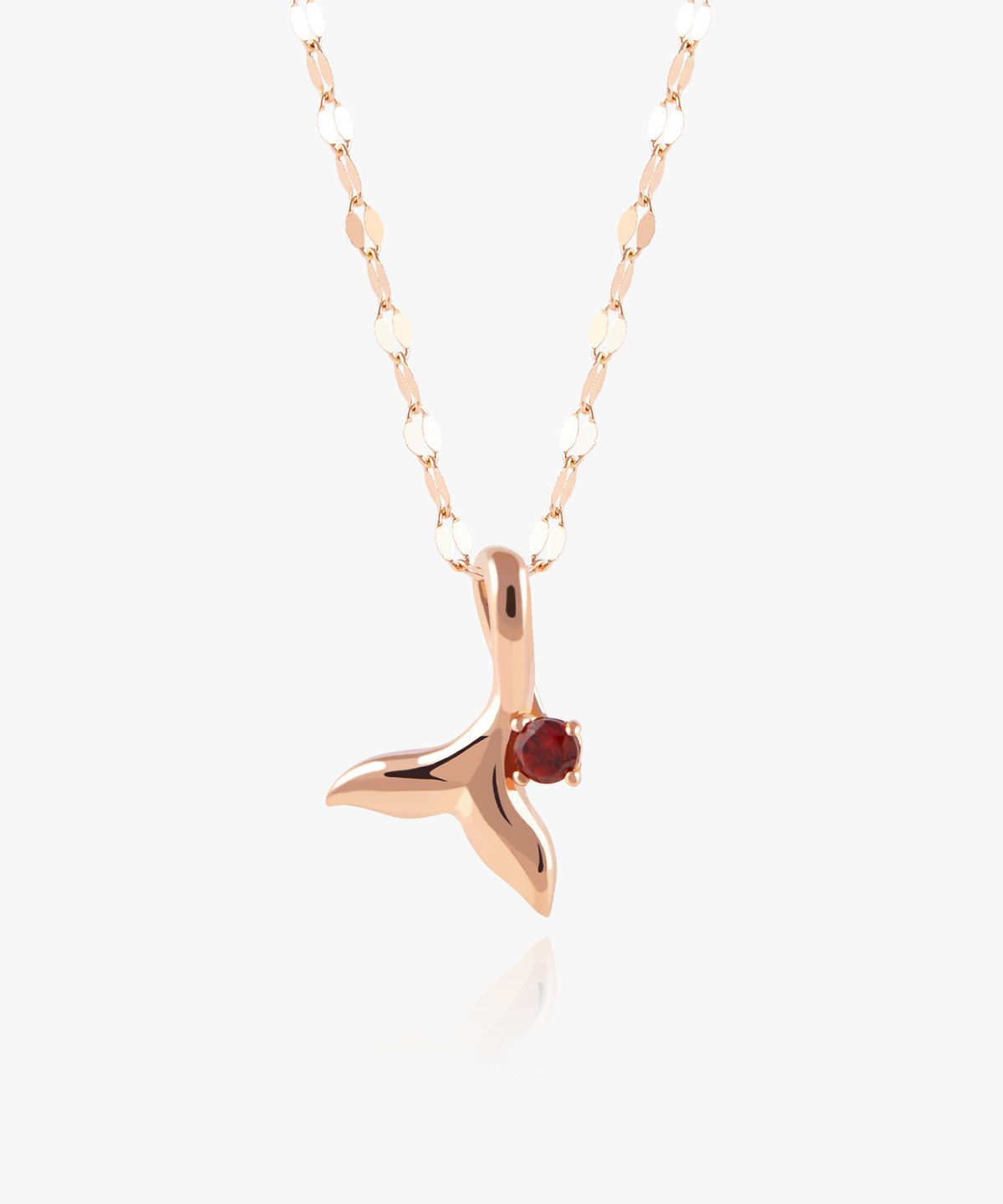 엘렌쥬얼리(HELENE JEWELRY) 14K 세레니티 고래 꼬리 큐빅 체인 금 목걸이