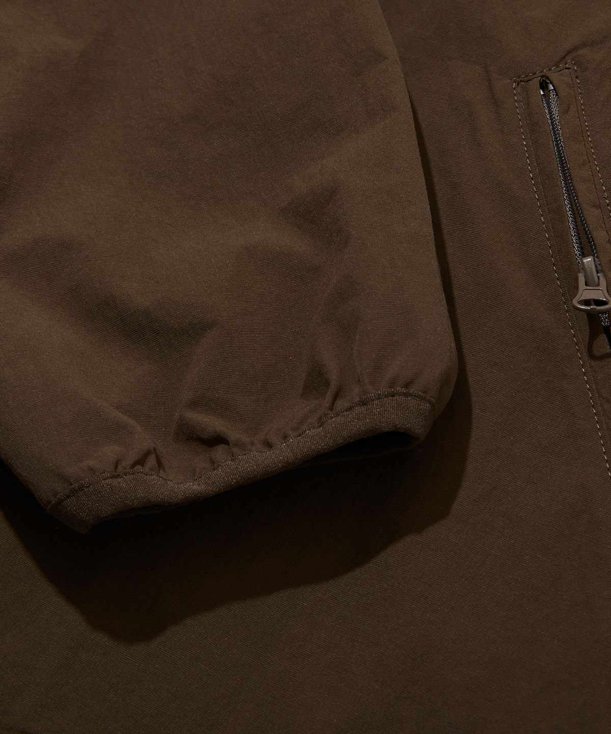 펜필드(PENFIELD) 플라워자수 후드 바람막이 브라운_FS1WJ15U