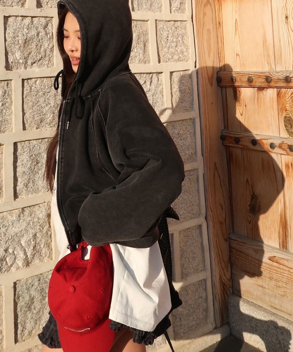 미쏘(MIXXO) 스티커 긴팔 티셔츠_MIWLWG308A