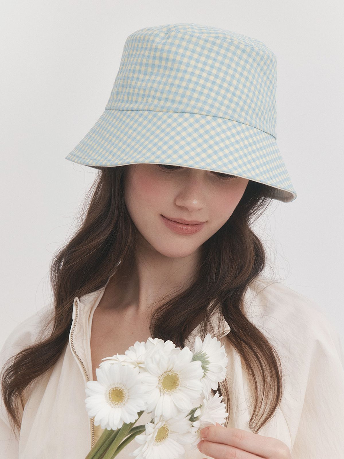 앵브록스(ENGBROX) candy check reversible bucket hat_2 colors
