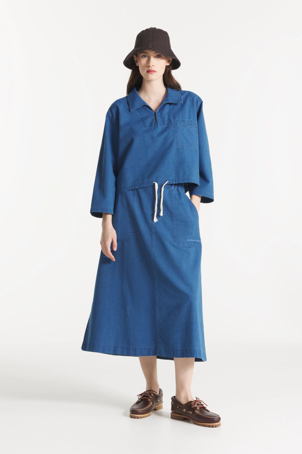 르몽생미셸(LE MONT ST MICHEL) JOALI – MIDI SKIRT_Blue