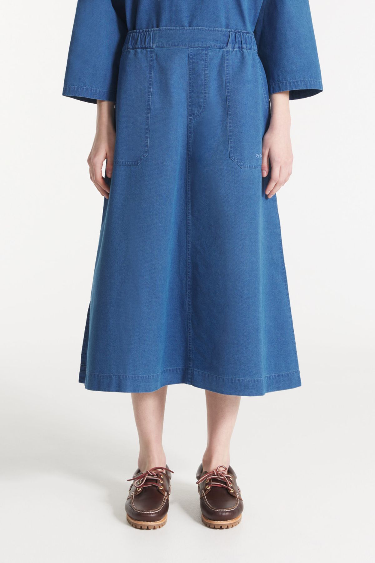 르몽생미셸(LE MONT ST MICHEL) JOALI – MIDI SKIRT_Blue