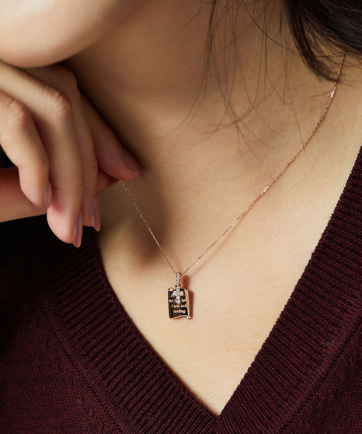 엘렌쥬얼리(HELENE JEWELRY) 14K 홀리 바이블 크로스 체인 금 목걸이