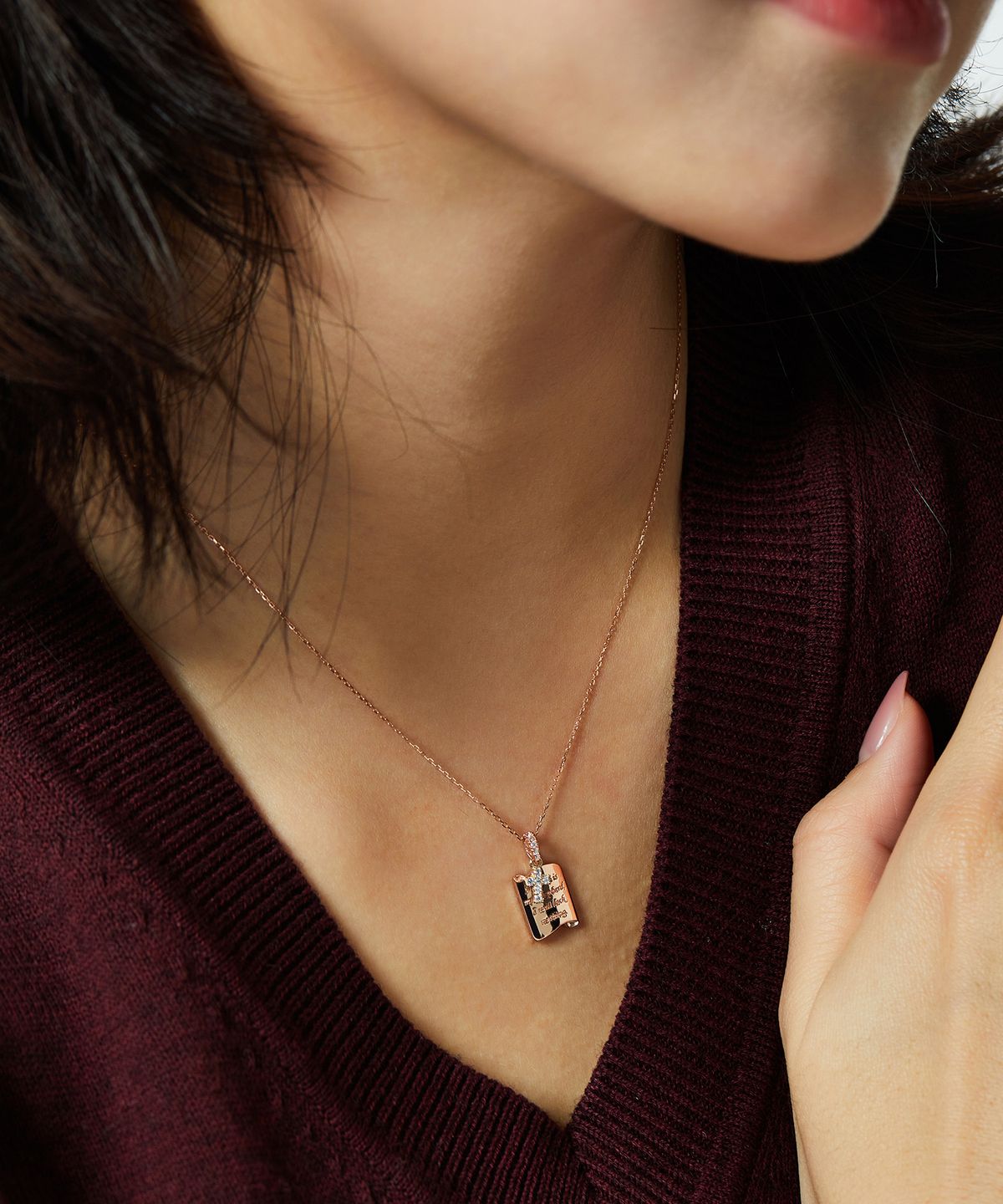 엘렌쥬얼리(HELENE JEWELRY) 14K 홀리 바이블 크로스 체인 금 목걸이