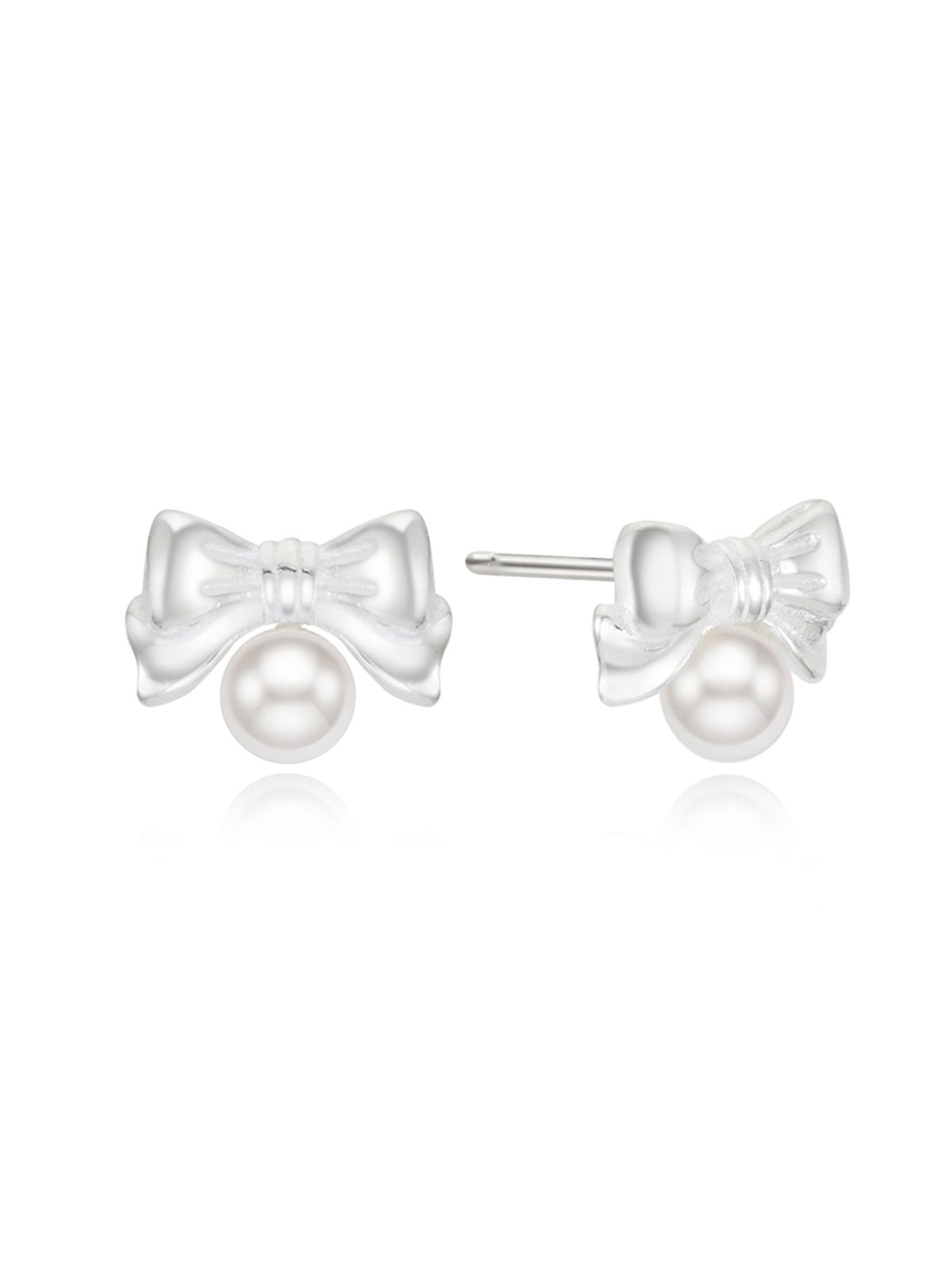 앵브록스(ENGBROX) [silver925] lottie pearl ribbon earring