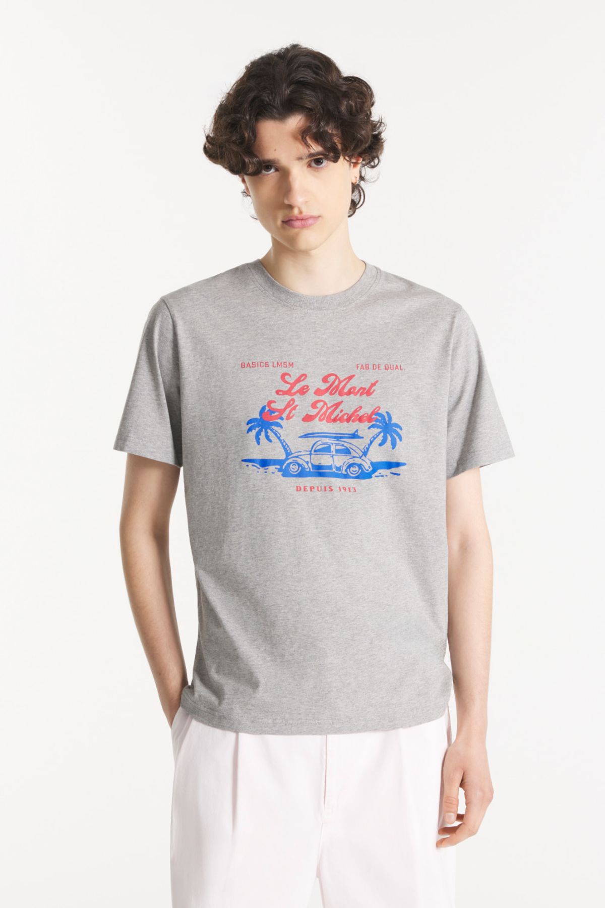 르몽생미셸(LE MONT ST MICHEL) TRANOR – PRINTED T-SHIRT_Grey