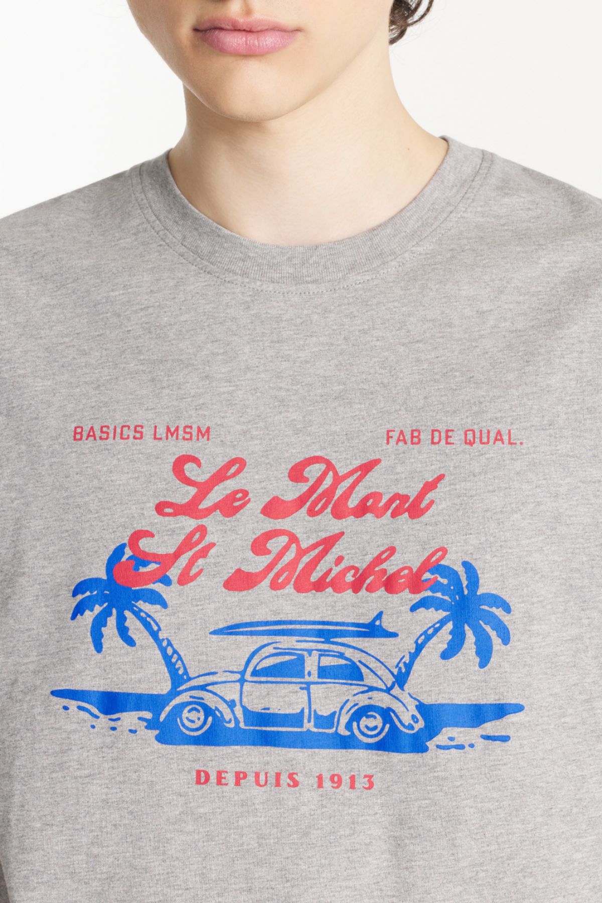 르몽생미셸(LE MONT ST MICHEL) TRANOR – PRINTED T-SHIRT_Grey