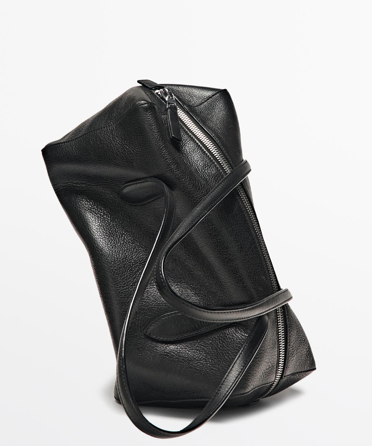 마시모두띠(MASSIMO DUTTI) 웨스트 나파 레더 사첼 백