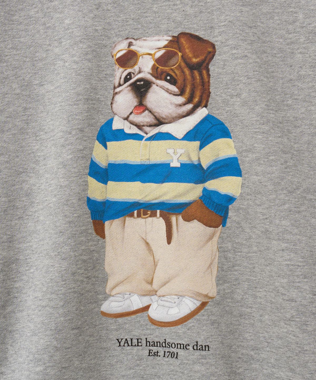 예일(YALE) 핸섬 댄 스웻셔츠_그레이