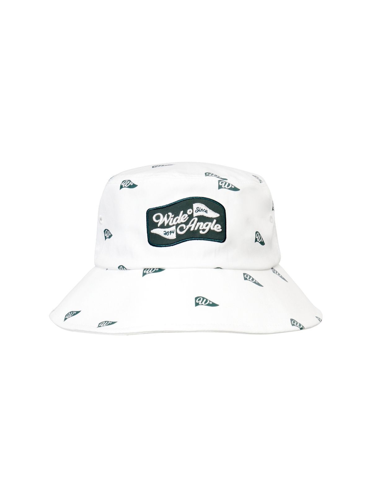 와이드앵글(WIDEANGLE) CO 플래그 패턴 버킷햇_Dark Green