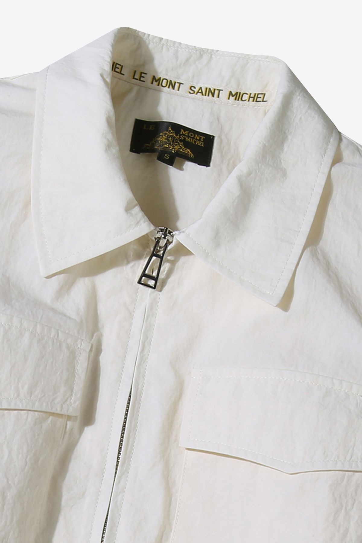 르몽생미셸(LE MONT ST MICHEL) Out Pocket Blouson Jumper_Ivory