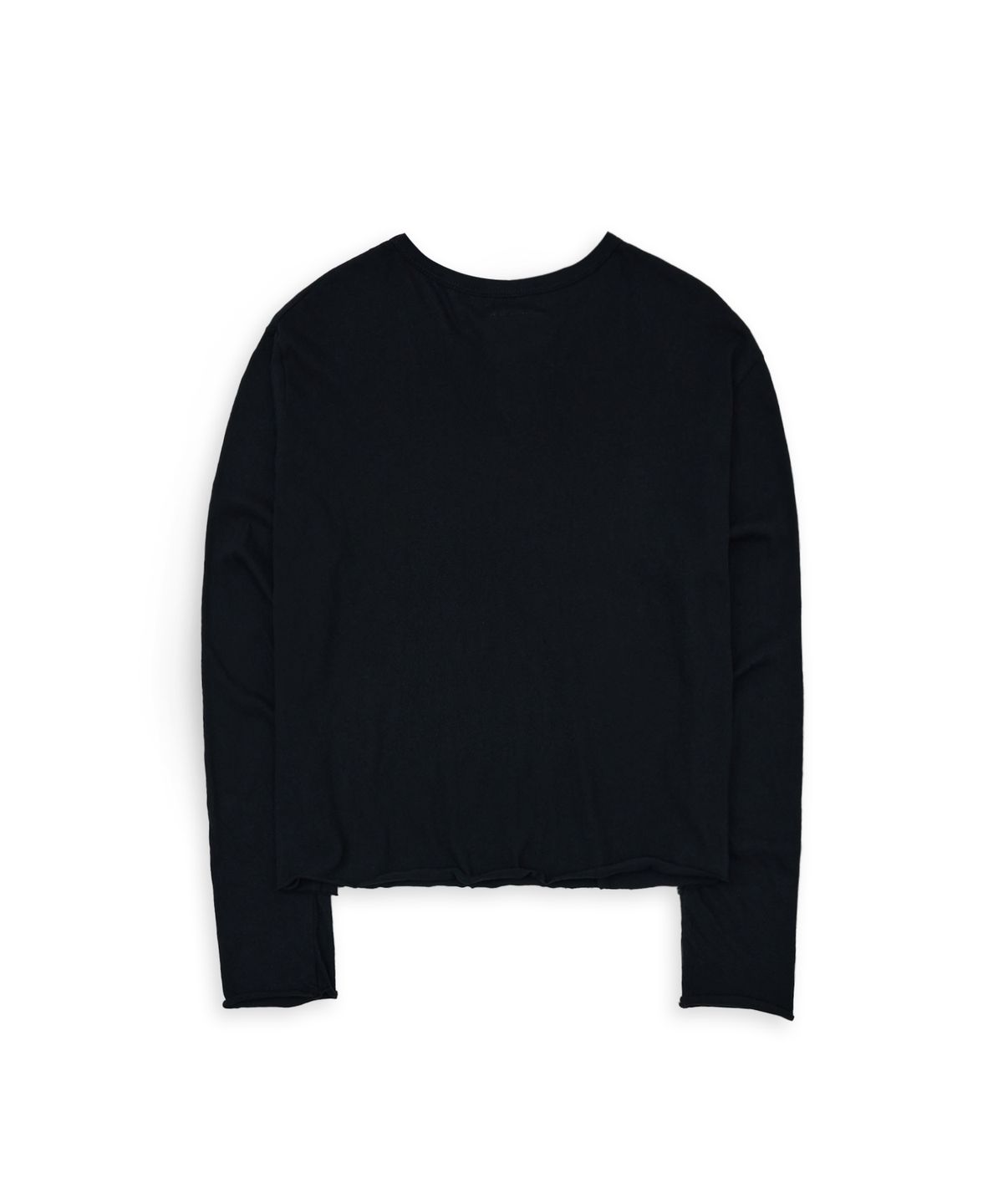 투위드(TUEWID) Tuewid gauze crop longsleeve t-shirts Black
