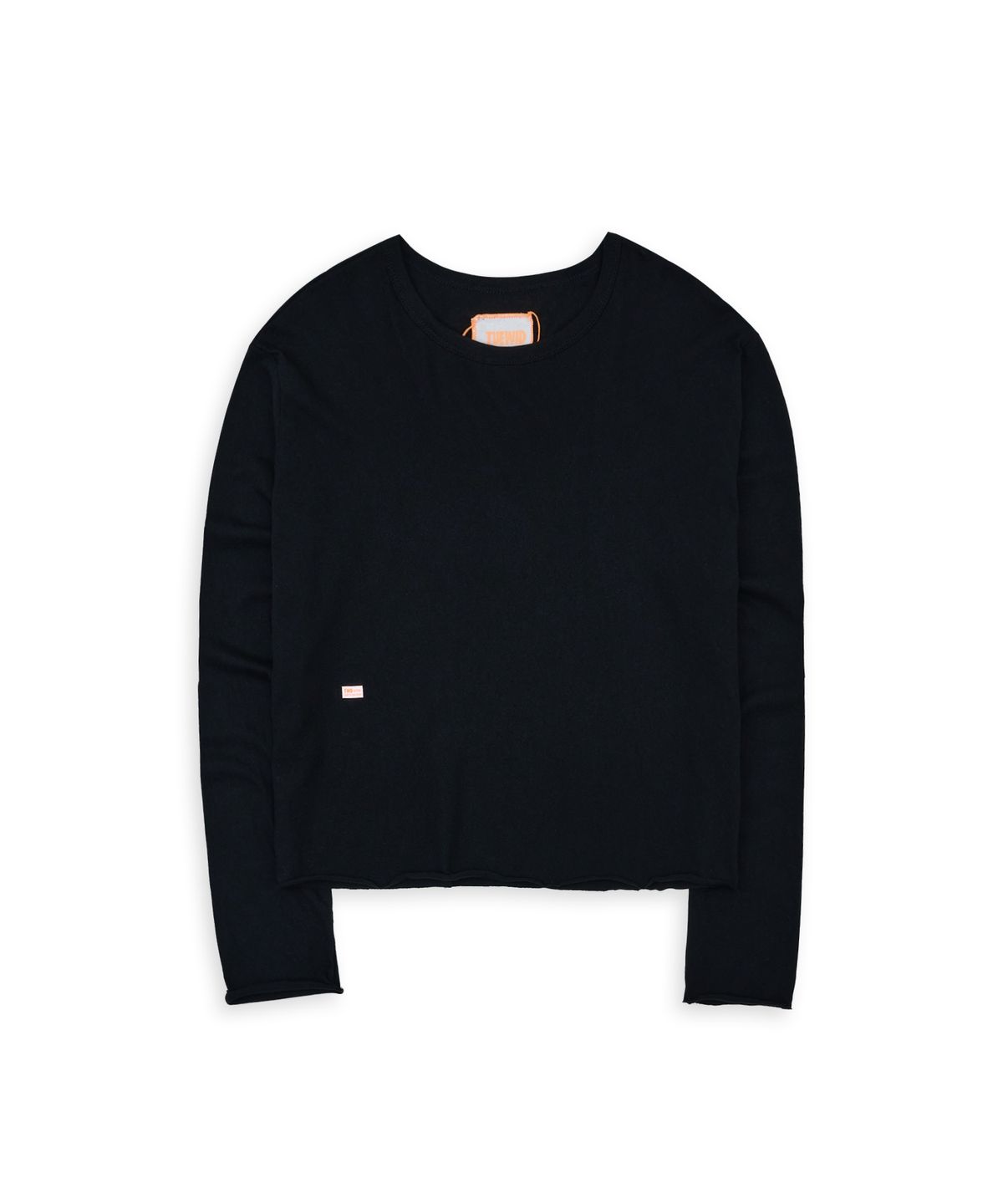 투위드(TUEWID) Tuewid gauze crop longsleeve t-shirts Black