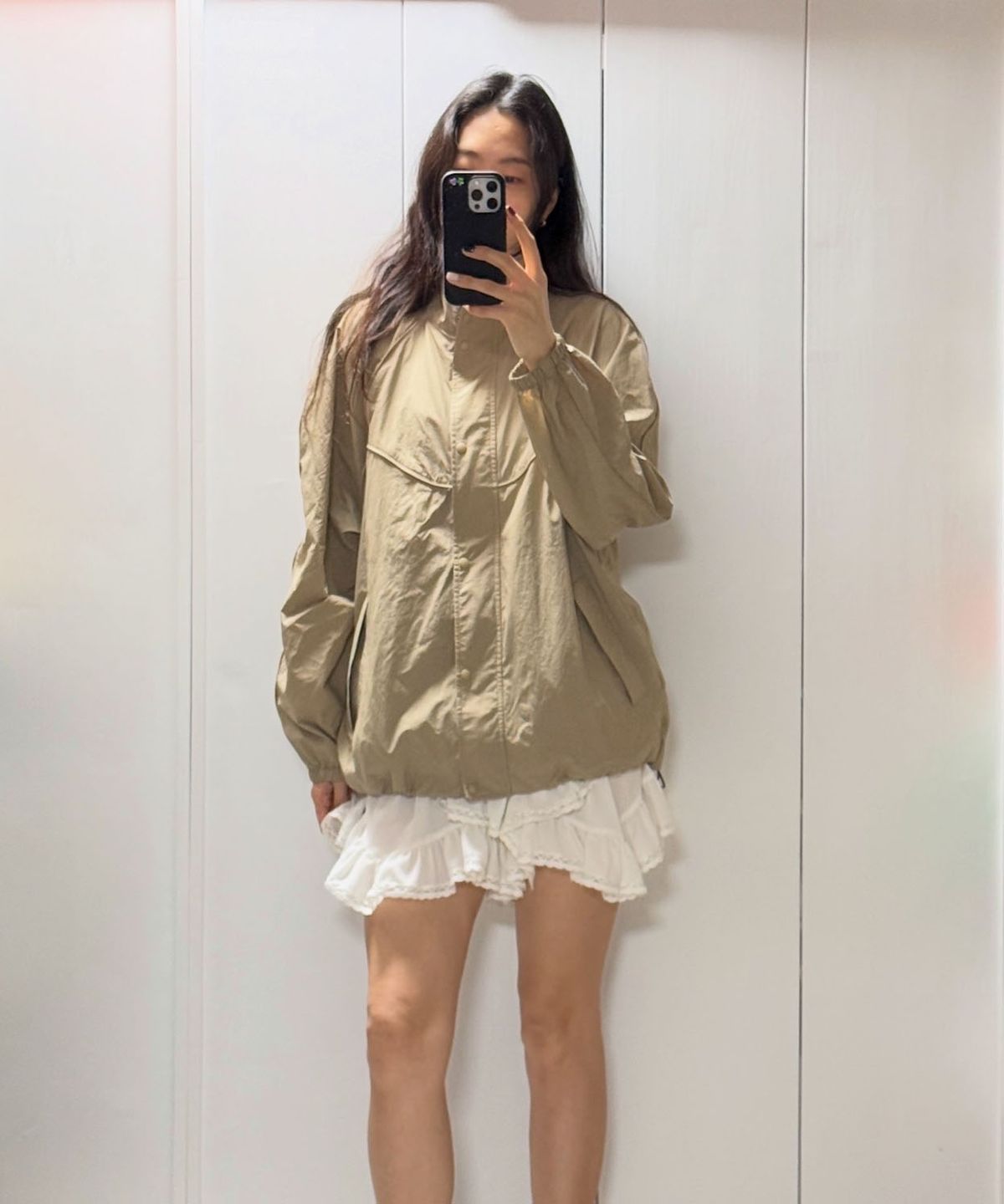 프리터(FRITUR) Cocoon Windbreaker Beige_F261JP03