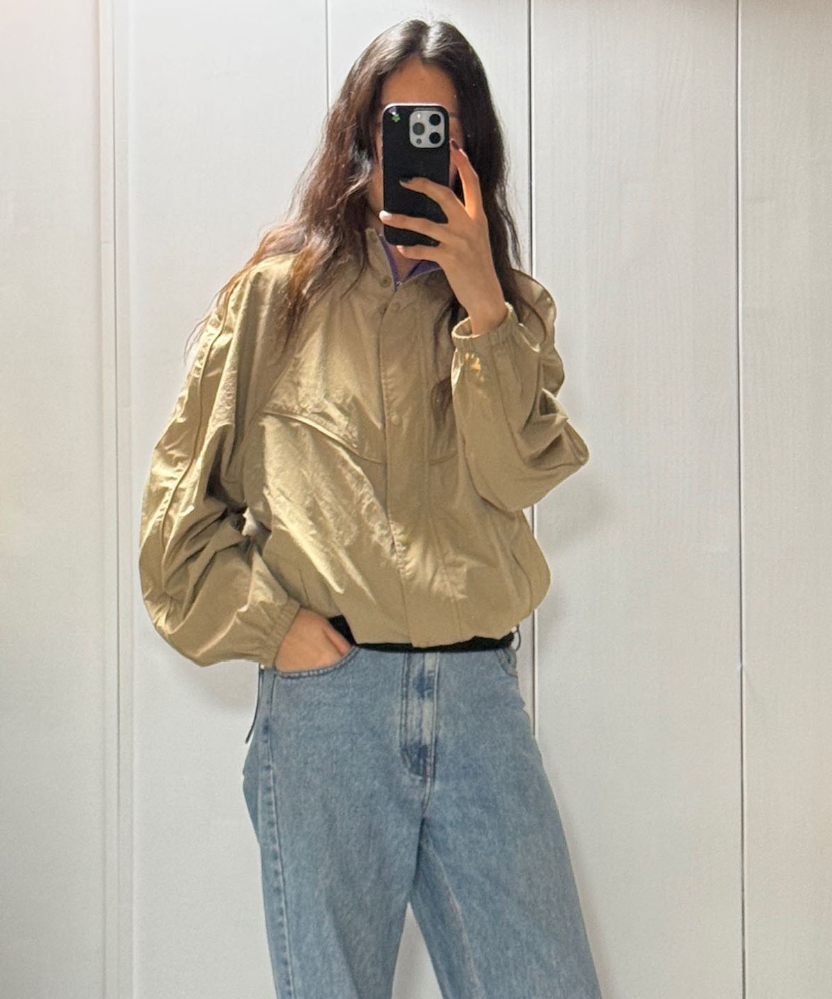 프리터(FRITUR) Cocoon Windbreaker Beige_F261JP03