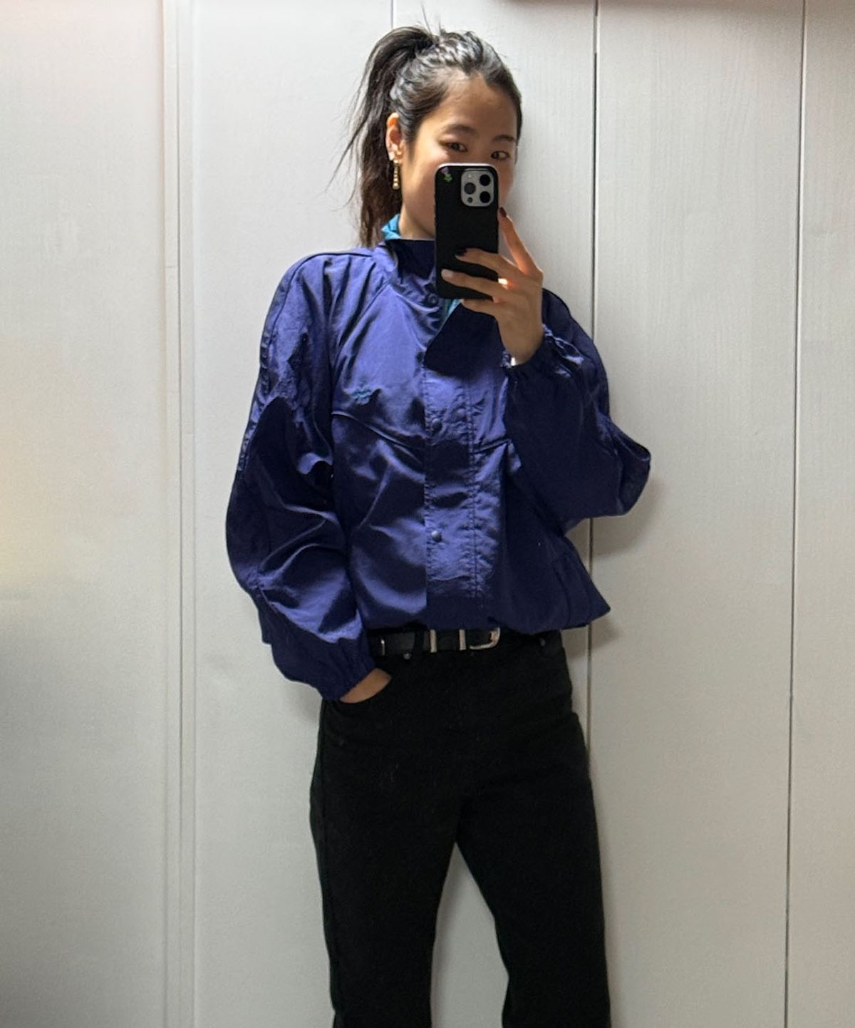 프리터(FRITUR) Cocoon Windbreaker Navy_F261JP03