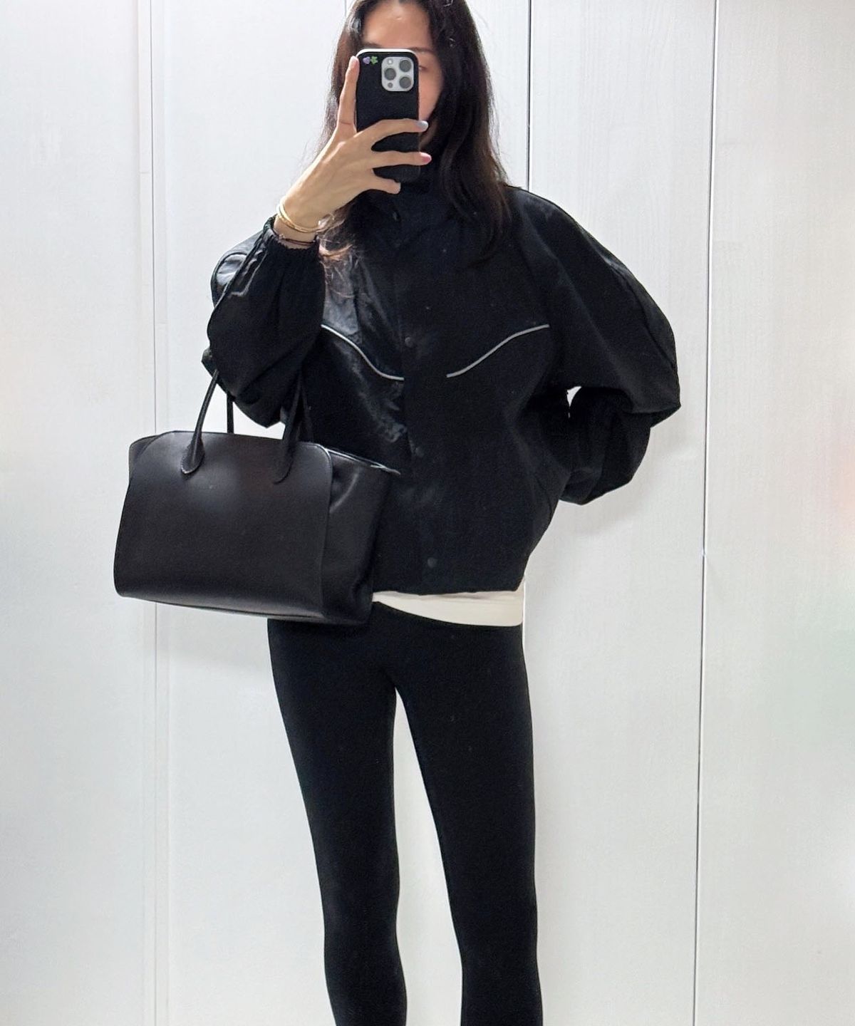 프리터(FRITUR) Cocoon Windbreaker Black_F261JP03