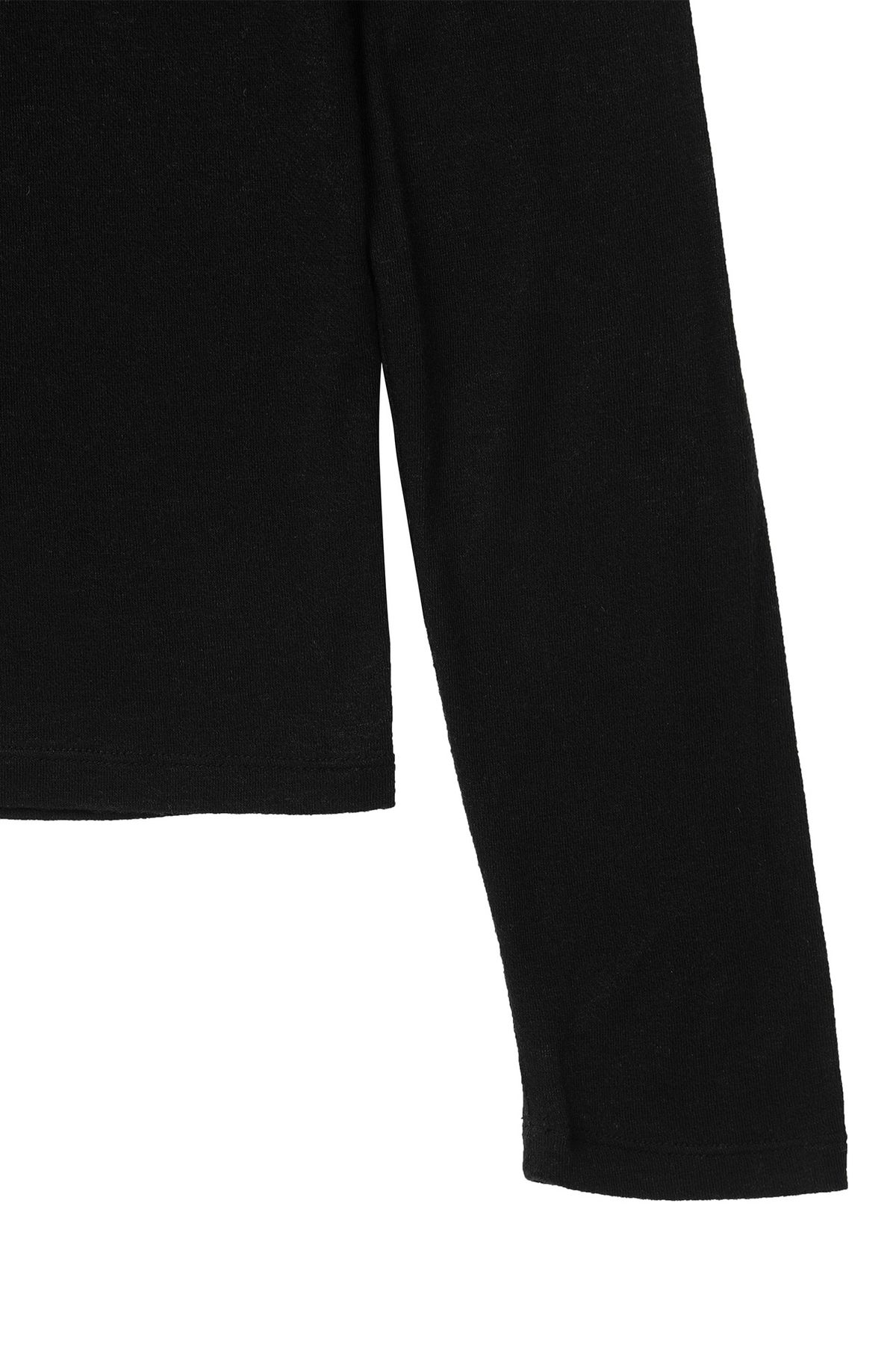 다이닛(DEINET) FAKE HOOD LONG SLEEVE IN BLACK
